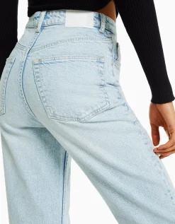 FEMME BERSHKA Jeans*Jean mom slim décontracté