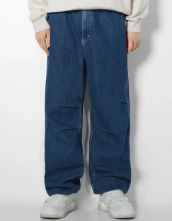 HOMME BERSHKA Pantalons et jeans*Jean parachute