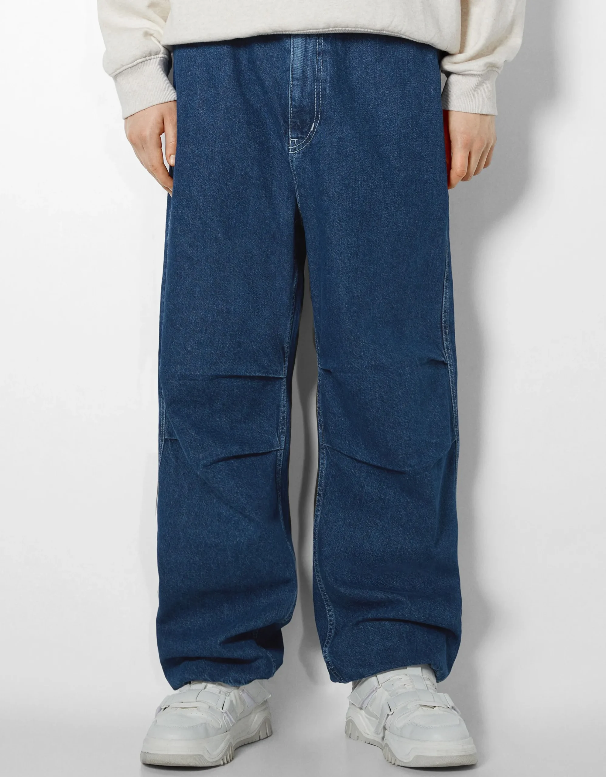 HOMME BERSHKA Pantalons et jeans*Jean parachute