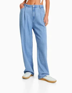 FEMME BERSHKA Jeans*Jean 90’s plissé