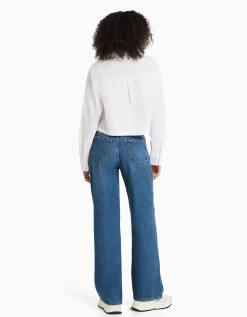 FEMME BERSHKA Jeans*Jean 90’s wide déchiré
