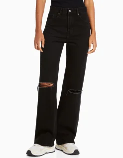 FEMME BERSHKA Jeans*Jean 90’s wide déchiré