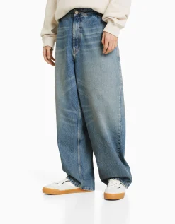 FEMME BERSHKA Denim*Jean wide skate