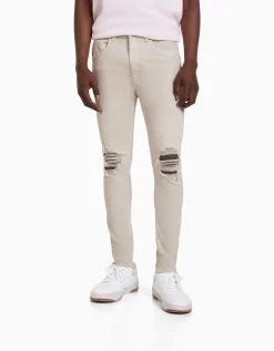 HOMME BERSHKA Jeans*Jeans super skinny déchirés
