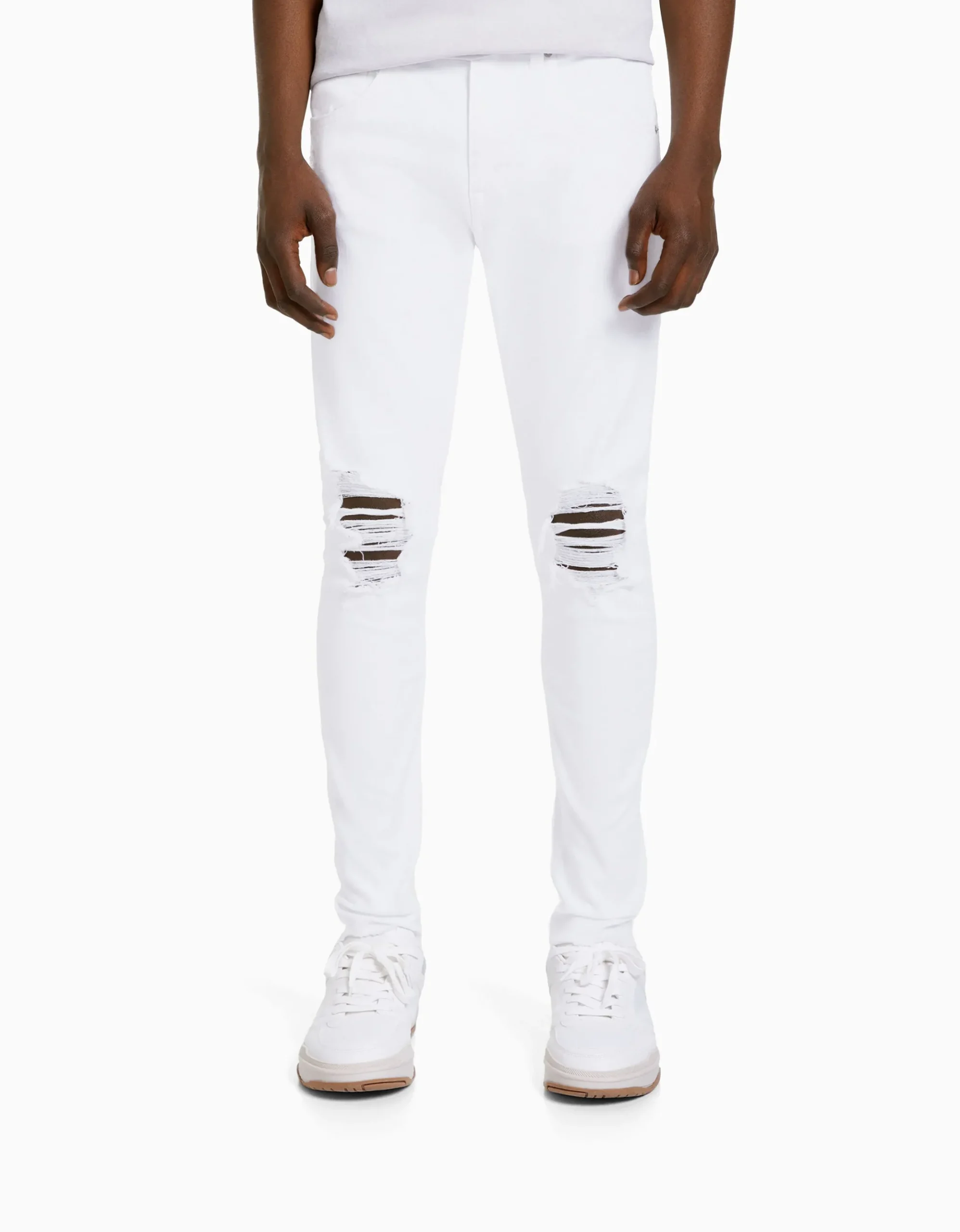 HOMME BERSHKA Jeans*Jeans super skinny déchirés