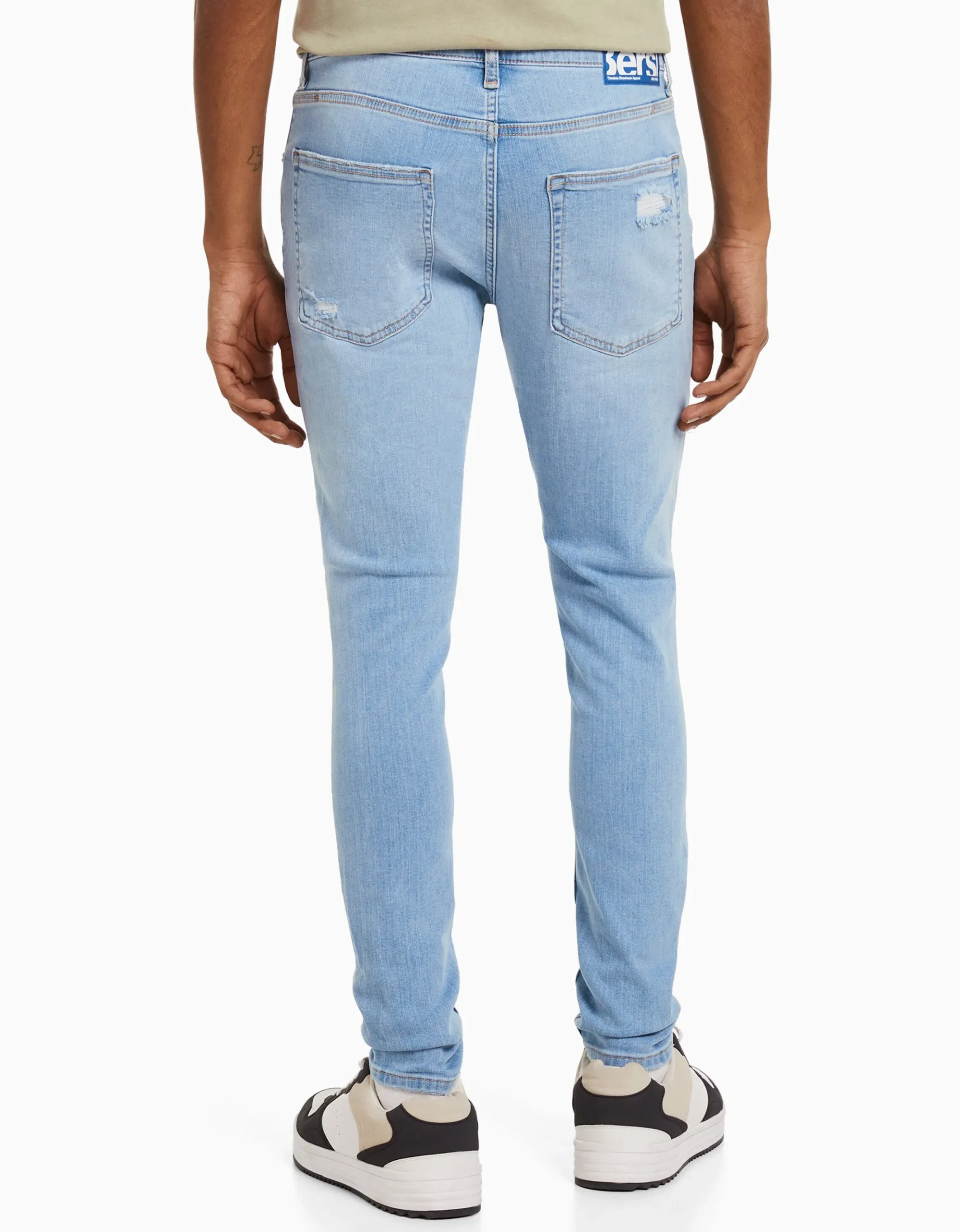 HOMME BERSHKA Jeans*Jeans super skinny déchirés