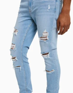 HOMME BERSHKA Jeans*Jeans super skinny déchirés