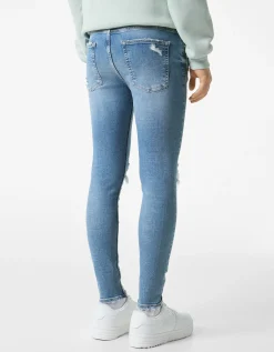 HOMME BERSHKA Pantalons et jeans*Jeans super skinny déchirés