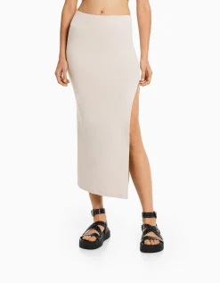 FEMME BERSHKA Jupes*Jupe longue coton