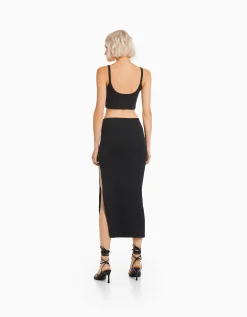 FEMME BERSHKA Jupes*Jupe longue coton
