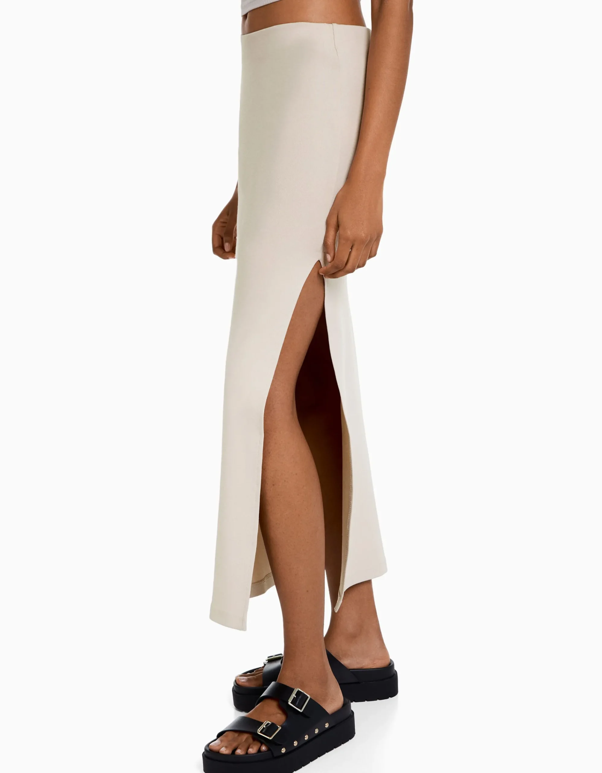 FEMME BERSHKA Vêtements*Jupe longue coton