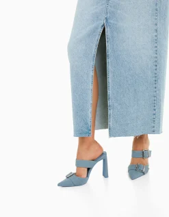 FEMME BERSHKA Vêtements*Jupe longue denim