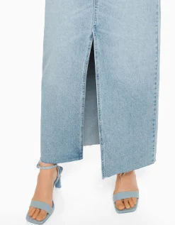 FEMME BERSHKA Vêtements*Jupe longue denim