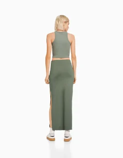 FEMME BERSHKA #bershkastyle*Jupe midi