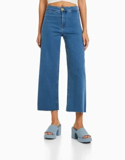 FEMME BERSHKA Jeans*Jupe-culotte jean
