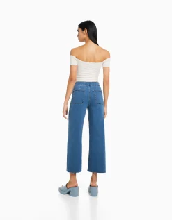 FEMME BERSHKA Jeans*Jupe-culotte jean