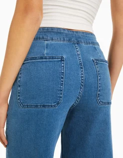 FEMME BERSHKA Jeans*Jupe-culotte jean