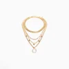 FEMME BERSHKA Tout voir*Lot 4 chaînes collier ras du cou