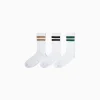 HOMME BERSHKA Chaussettes*Lot 3 paires de chaussettes rayures