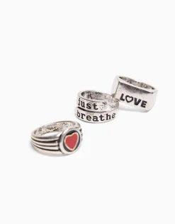 HOMME BERSHKA One Love*Lot 3 bagues et collier