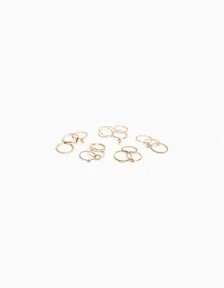 FEMME BERSHKA Tout voir*Lot 15 bagues minimalistes
