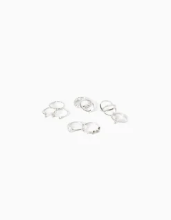 FEMME BERSHKA Tout voir*Lot 9 bagues pierres fantaisie