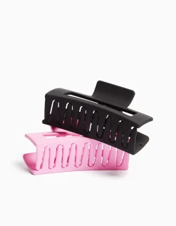 FEMME BERSHKA Accessoires cheveux*Lot 2 barrettes basiques