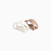 FEMME BERSHKA Accessoires cheveux*Lot 2 barrettes ovales mates