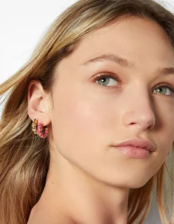 FEMME BERSHKA Tout voir*Lot 5 boucles d’eilles anneaux émail