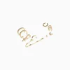 FEMME BERSHKA Tout voir*Lot 8 boucles d’eilles anneaux ear cuff pierres fantaisie croix