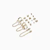 FEMME BERSHKA Tout voir*Lot 9 boucles d’eilles croix serpent effet