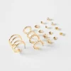FEMME BERSHKA Tout voir*Lot 9 boucles d’eilles créoles cœur