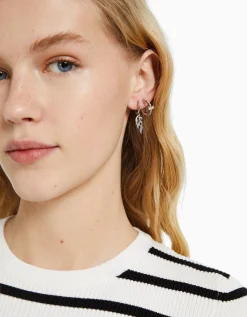 FEMME BERSHKA Tout voir*Lot 9 boucles d’oreilles edgy