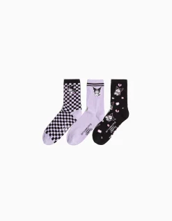 FEMME BERSHKA Cartoons*Lot 3 chaussettes Kuromi