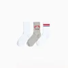 FEMME BERSHKA Chaussettes*Lot 3 chaussettes varsity