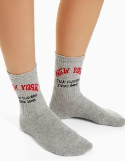 FEMME BERSHKA Chaussettes*Lot 3 chaussettes varsity