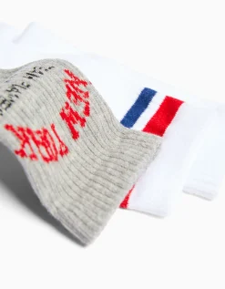 FEMME BERSHKA Chaussettes*Lot 3 chaussettes varsity