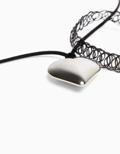 FEMME BERSHKA One Love*Lot 2 collier ras du cou cœur