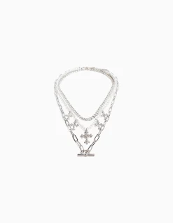 FEMME BERSHKA Tout voir*Lot 3 colliers chaîne