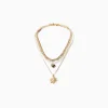 FEMME BERSHKA Tout voir*Lot 4 colliers chaîne cœur