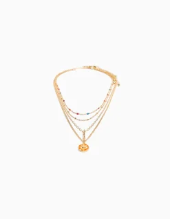 FEMME BERSHKA Tout voir*Lot 4 colliers vieillis charm