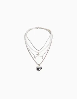 FEMME BERSHKA Tout voir*Lot de 4 colliers chaîne