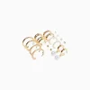 FEMME BERSHKA Tout voir*Lot 9 paires de boucles d’eilles anneaux pierres fantaisie