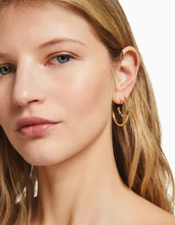 FEMME BERSHKA Tout voir*Lot 9 paires de boucles d’eilles anneaux strass