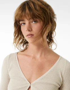 FEMME BERSHKA Tout voir*Lot 3 paires de boucles d’eilles créoles fines texturées