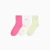 FEMME BERSHKA Tout voir*Lot 3 paires de chaussettes broderie