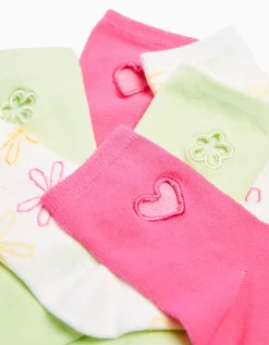 FEMME BERSHKA Tout voir*Lot 3 paires de chaussettes broderie