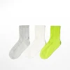 FEMME BERSHKA Chaussettes*Lot 3 paires de chaussettes texture