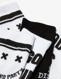 HOMME BERSHKA Chaussettes*Lot 3 paires de chaussettes imprimées