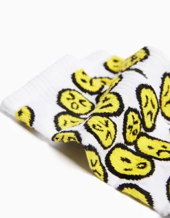 HOMME BERSHKA Chaussettes*Lot 3 paires de chaussettes imprimées